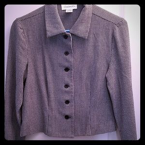 Vintage Chadwick's blazer in black & white houndstooth